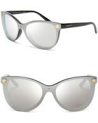 Versace Mirrored Cat Eye Sunglasses - Lyst