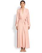 Donna Karan New York Tissue Crepe Robe - Lyst