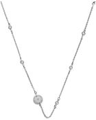 Michael Kors Pavé Silver-Tone Necklace - Lyst