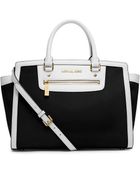 MICHAEL Michael Kors Large Selma Topzip Satchel - Lyst