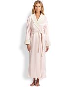 Natori Sherpa Trimmed Robe - Lyst