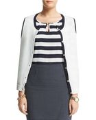Anne Klein Plus Three Quarter Sleeve Cardigan - Lyst