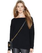 Polo Ralph Lauren Cashmere Cable-Knit Boat-Neck Sweater - Lyst