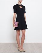 Carven Stretch Jersey Dress With Cut Out Detail - Lyst