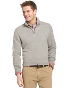 Izod Big And Tall Quarter-Zip Sueded-Fleece Pullover - Lyst