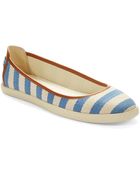 Nine West Royalli Striped Flats - Lyst