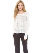 Tess Giberson Drop Stitch Striped Sweater - Lyst