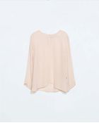 Zara Polka Dot Silk Top - Lyst