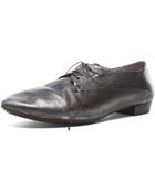 Marsell Lace Up Metallic Leather Oxfords - Lyst