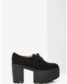 Nasty Gal Kmb Chug A Lug Suede Platform - Lyst