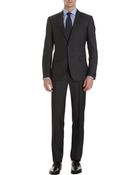 Z Zegna Notched Collar Two-Piece Suit - Lyst