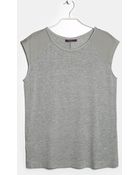 Violeta By Mango Contrast Raglan T-Shirt - Lyst