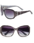 Oscar de la Renta Oversized Rounded Square Sunglasses - Lyst