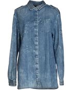 Balmain Denim Shirt - Lyst