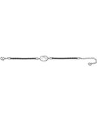 Swarovski Vanilla Crystal & Leather Bracelet - Lyst