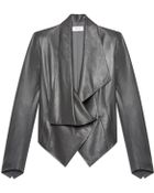 Helmut Lang Supple Leather Foldover Jacket - Lyst