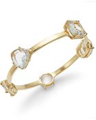 Kate Spade Gold-Tone Stone Station Bangle Bracelet - Lyst