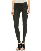 David Lerner Basic Coated Leggings - Hunter - Lyst