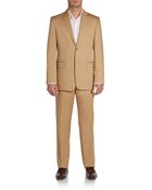 Valentino Regular-fit Solid Cotton Suit - Lyst