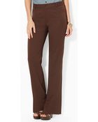 Lauren by Ralph Lauren Flared Stretch Pant - Lyst
