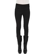 Rick Owens Coated Stretch Cotton Leggings - Lyst
