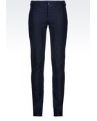 Emporio Armani Skinny Dark Wash Jeans - Lyst