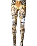 Philipp Plein Leopard Print Leggings - Lyst