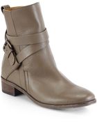 See By Chloé Janis Leather Crisscross Ankle Boots - Lyst