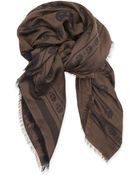 Alexander McQueen Big Skull Allover Print Scarf - Lyst