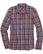 Madewell Flannel Plaid Boyshirt In Rose Tartan - Lyst