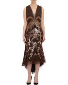 J. Mendel Embellished Hilow Dress - Lyst