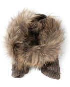 Yves Salomon Combined Scarf - Lyst