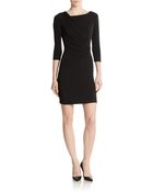 Calvin Klein Ruched Sheath Dress - Lyst