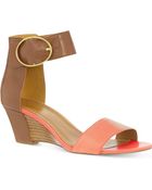 Nine West Ventana Leather Sandals - Lyst