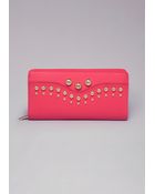 Bebe Saffiano Leather Wallet - Lyst