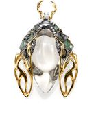 Alexis Bittar Lucite, Labradorite & Crystal Scarab Beetle Pin - Lyst