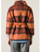 Stella Jean Block Stripe Belted Jacket - Lyst
