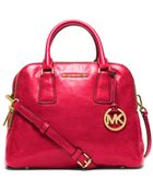 Michael Kors Alexis Medium Leather Satchel - Lyst