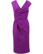 Oscar de la Renta V-Neck Pencil Dress - Lyst