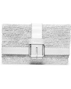 Michael Kors Janey Large Raffia Clutch - Lyst