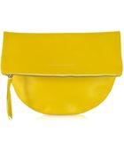 Maison Martin Margiela Leather Rounded Clutch - Lyst