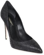 Dolce & Gabbana 105Mm Kate Nappa Leather & Lace Pumps - Lyst