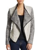 Sachin & Babi Navarre Fleece & Faux Leather Jacket - Lyst