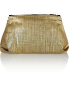 Clare V. Mimi Coated Denim Pouch - Lyst