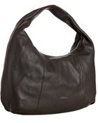 Furla Dark Brown Pebble Leather Salome Hobo - Lyst