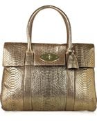 Mulberry Bayswater Python Bag - Lyst