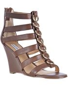 Kelsi Dagger Light Brown Leather Juno Wedges - Lyst