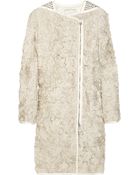 3.1 Phillip Lim Silk Flower and Stud-embellished Coat - Lyst