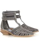 Alexander Wang Jac T-strap Suede Sandals - Lyst