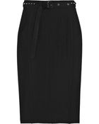 Burberry Studded Stretch-crepe Pencil Skirt - Lyst